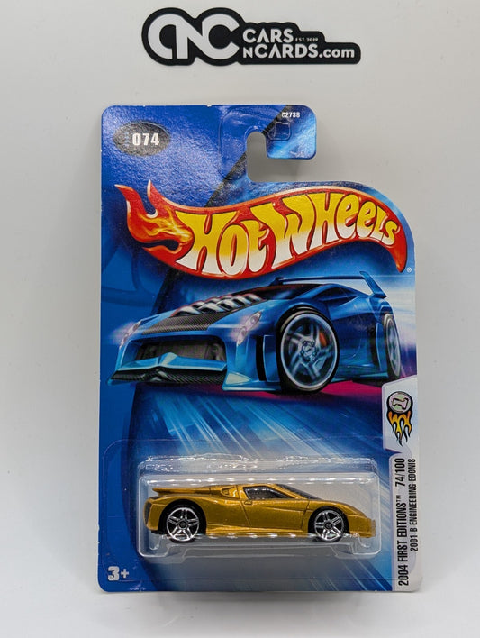 2004 Hot Wheels First Editions 74/100 2001 B Engineering Edonis (Card Damage)