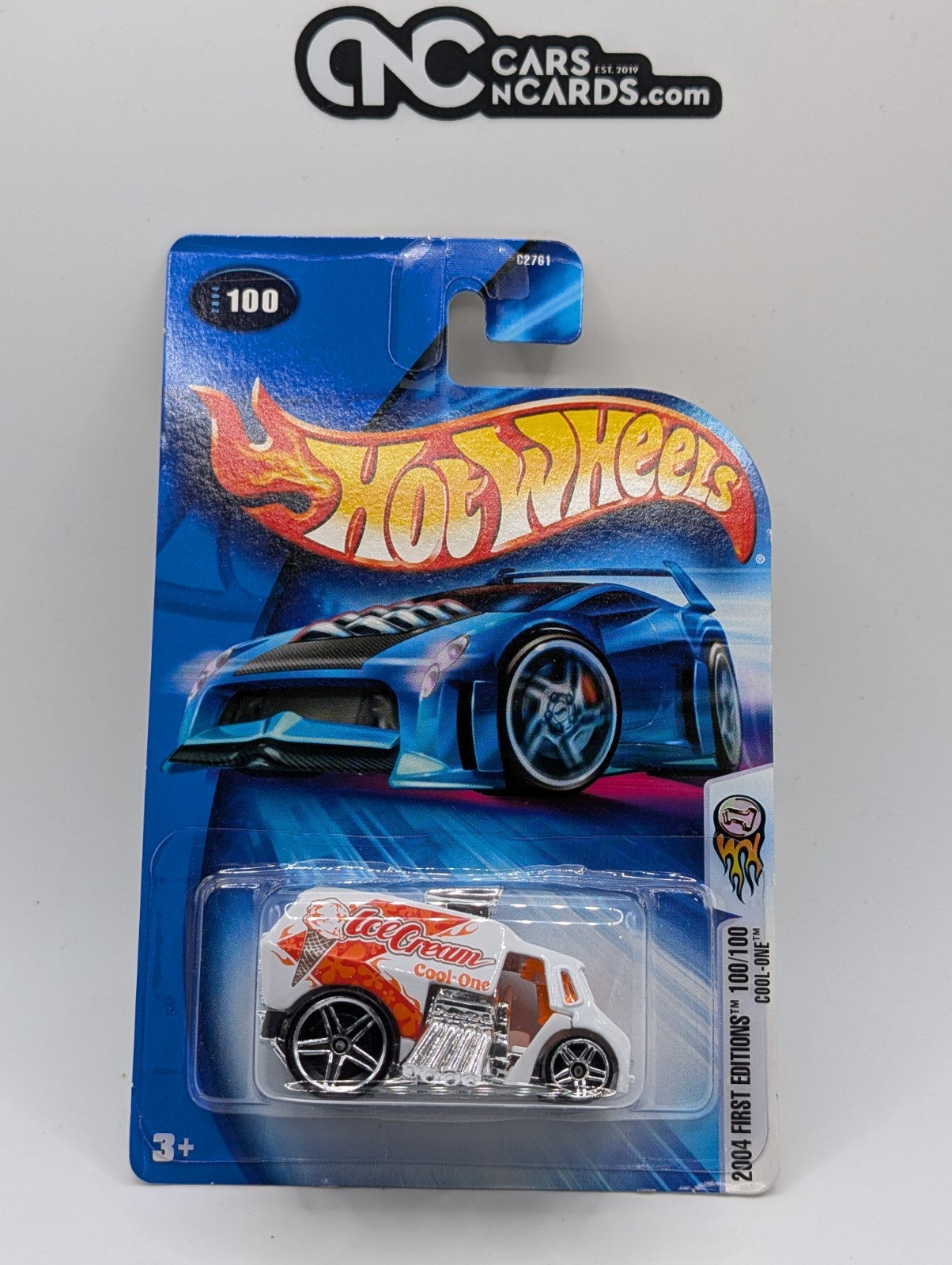 2004 Hot Wheels First Editions 100/100 Cool-One (Card Damage)