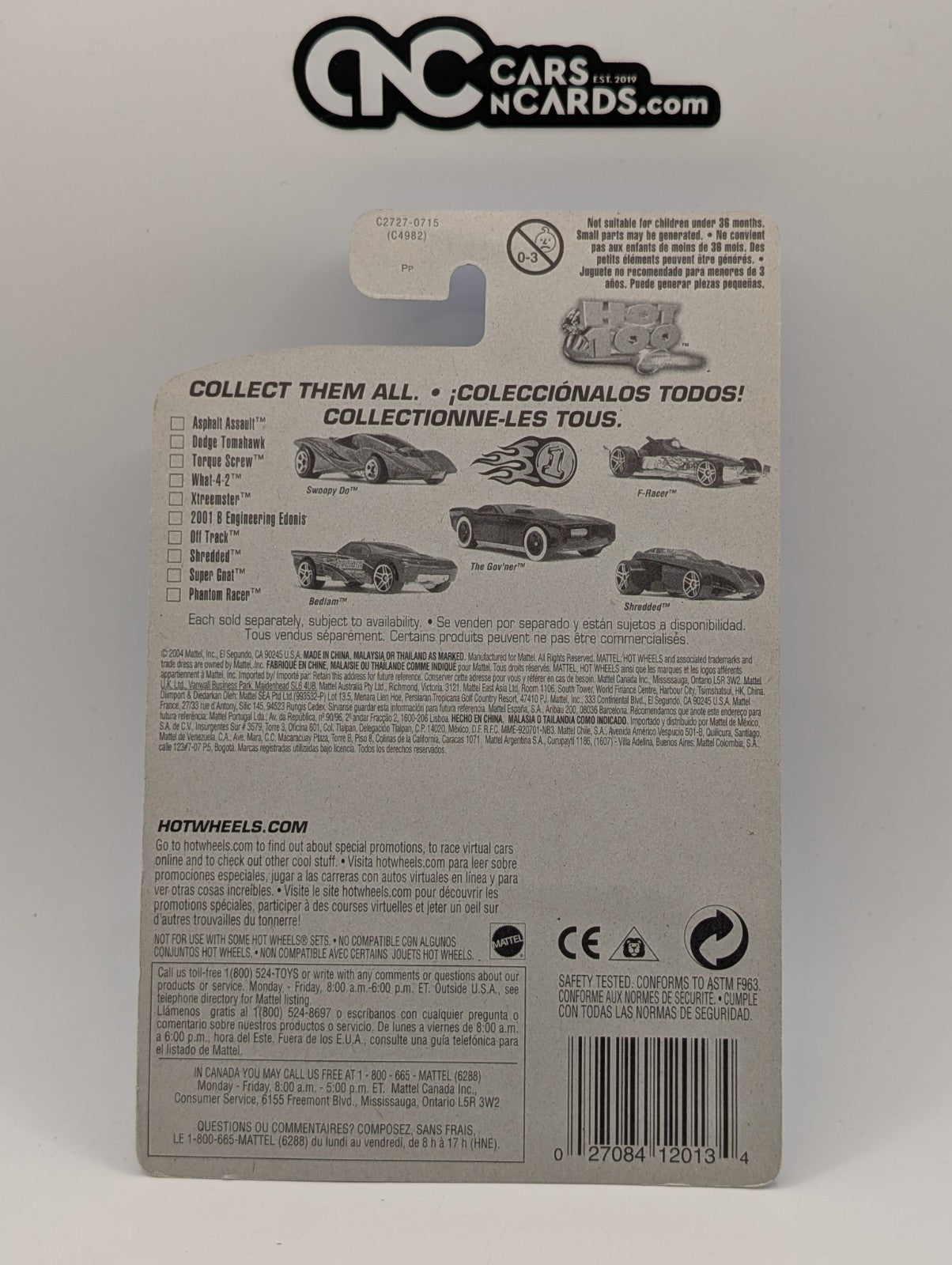 2004 Hot Wheels First Editions 84/100 Off Track Black