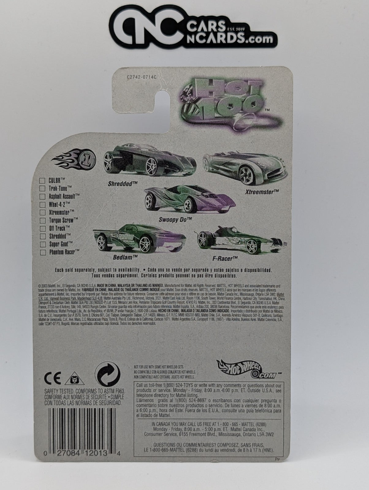 2004 Hot Wheels First Editions 82/100 Xtreemster Red (Card Damage)
