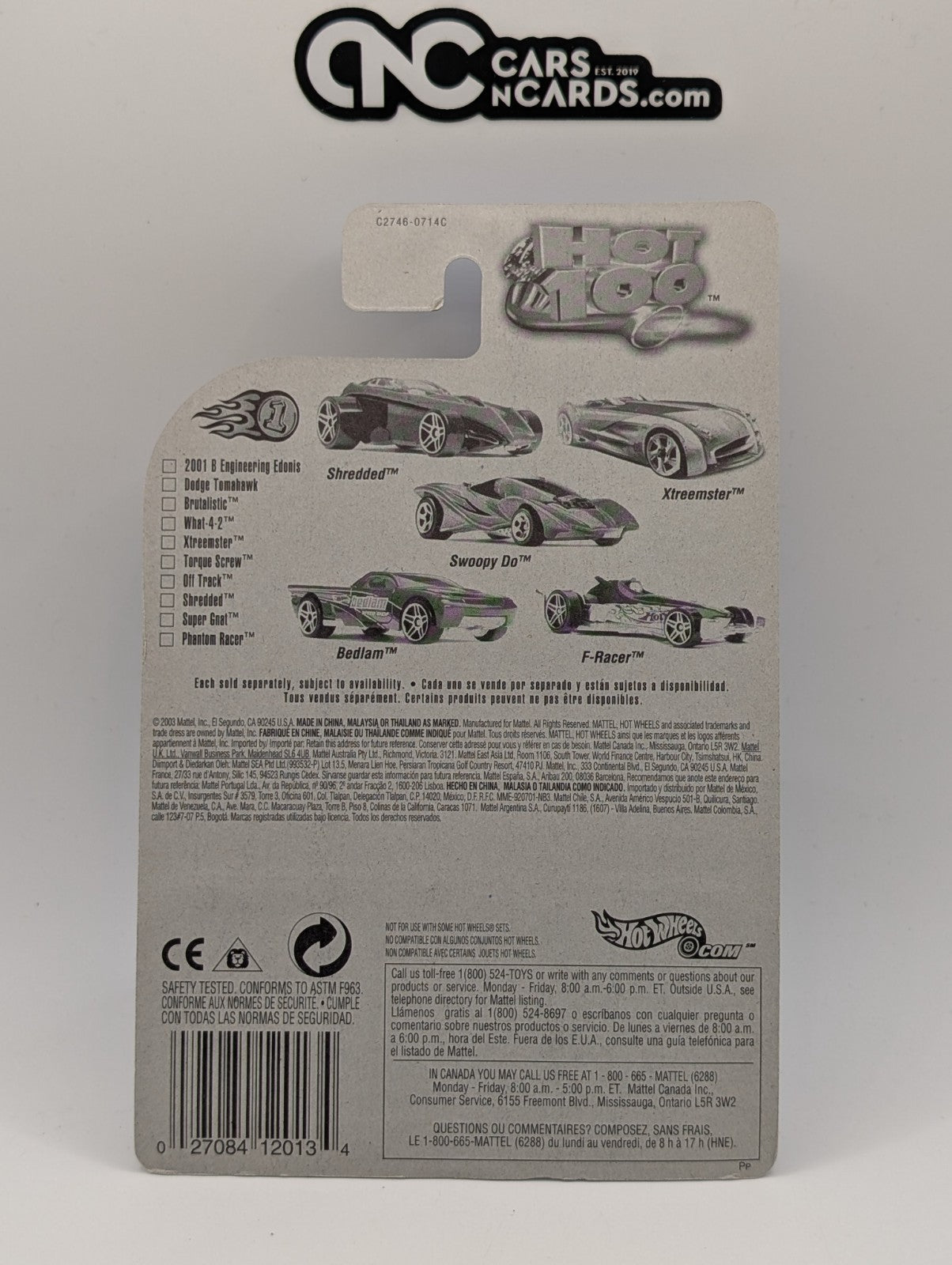 2004 Hot Wheels First Editions 86/100 Brutalistic Purple PR5 (Soft Corners)
