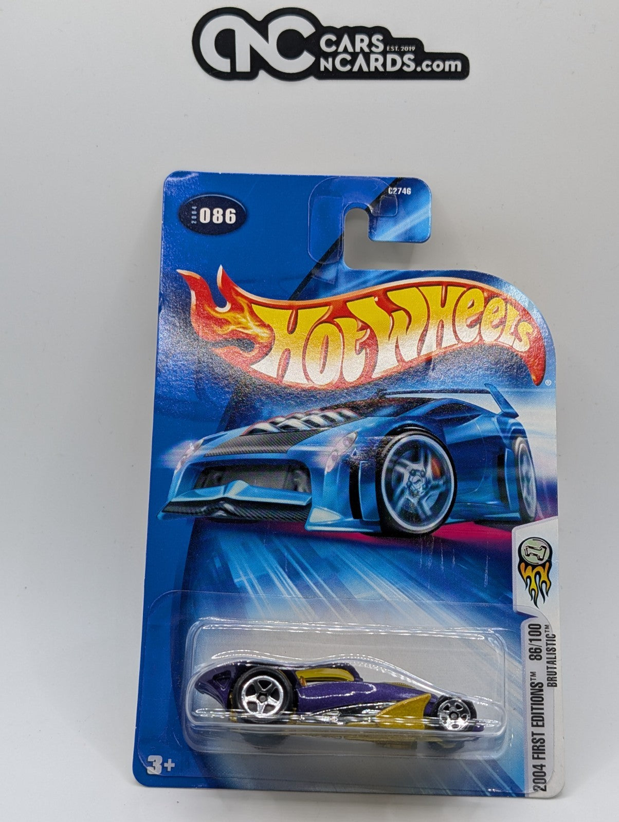 2004 Hot Wheels First Editions 86/100 Brutalistic Purple 5SP (Soft Corners)