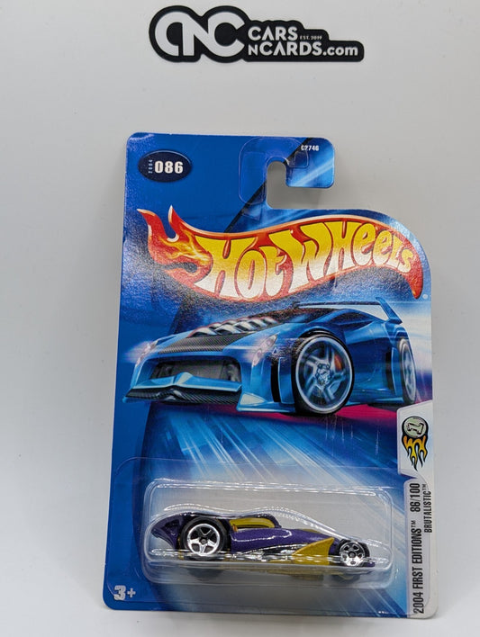 2004 Hot Wheels First Editions 86/100 Brutalistic Purple 5SP (Soft Corners)