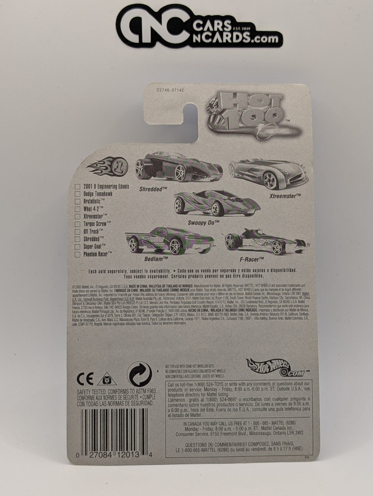 2004 Hot Wheels First Editions 86/100 Brutalistic Purple 5SP (Soft Corners)