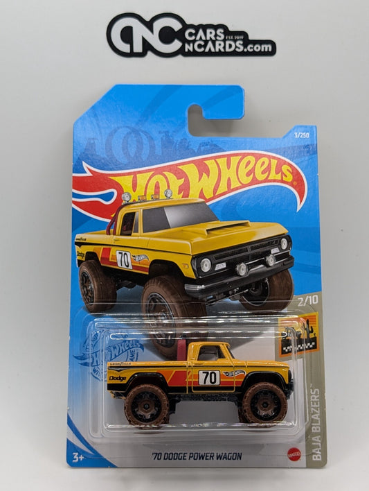 2021 Hot Wheels Baja Blazers 2/10 '70 Dodge Power Wagon Yellow 3/250