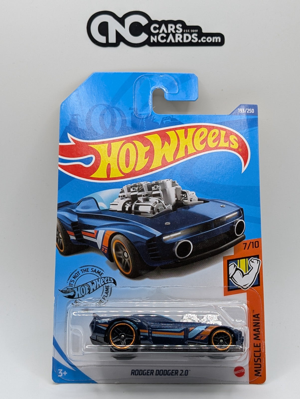 2020 Hot Wheels Muscle Mania 7/10 Rodger Dodger 2.0 Blue 193/250