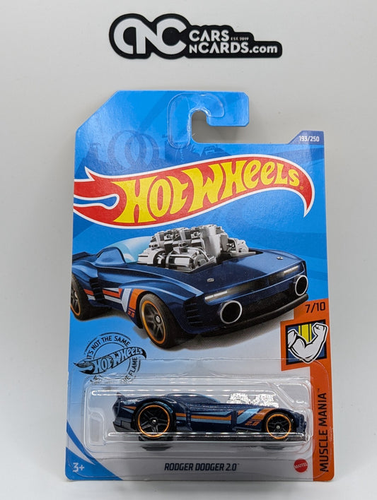 2020 Hot Wheels Muscle Mania 7/10 Rodger Dodger 2.0 Blue 193/250
