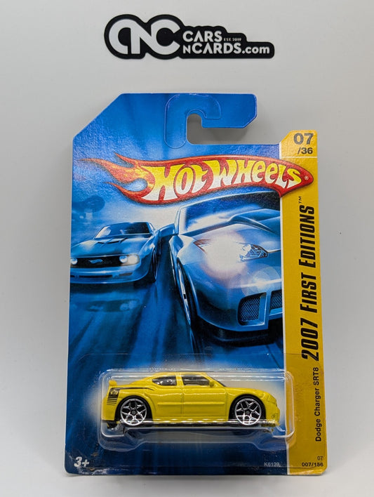 2007 Hot Wheels First Editions 7/36 Dodge Charger SRT8 Yellow (Soft Corners)