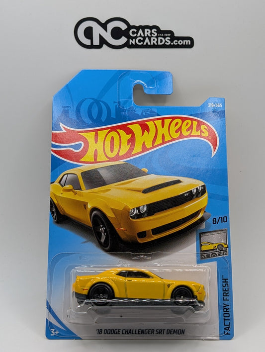 2018 Hot Wheels Factory Fresh 8/10 '18 Dodge Challenger SRT Demon (Soft Corners)