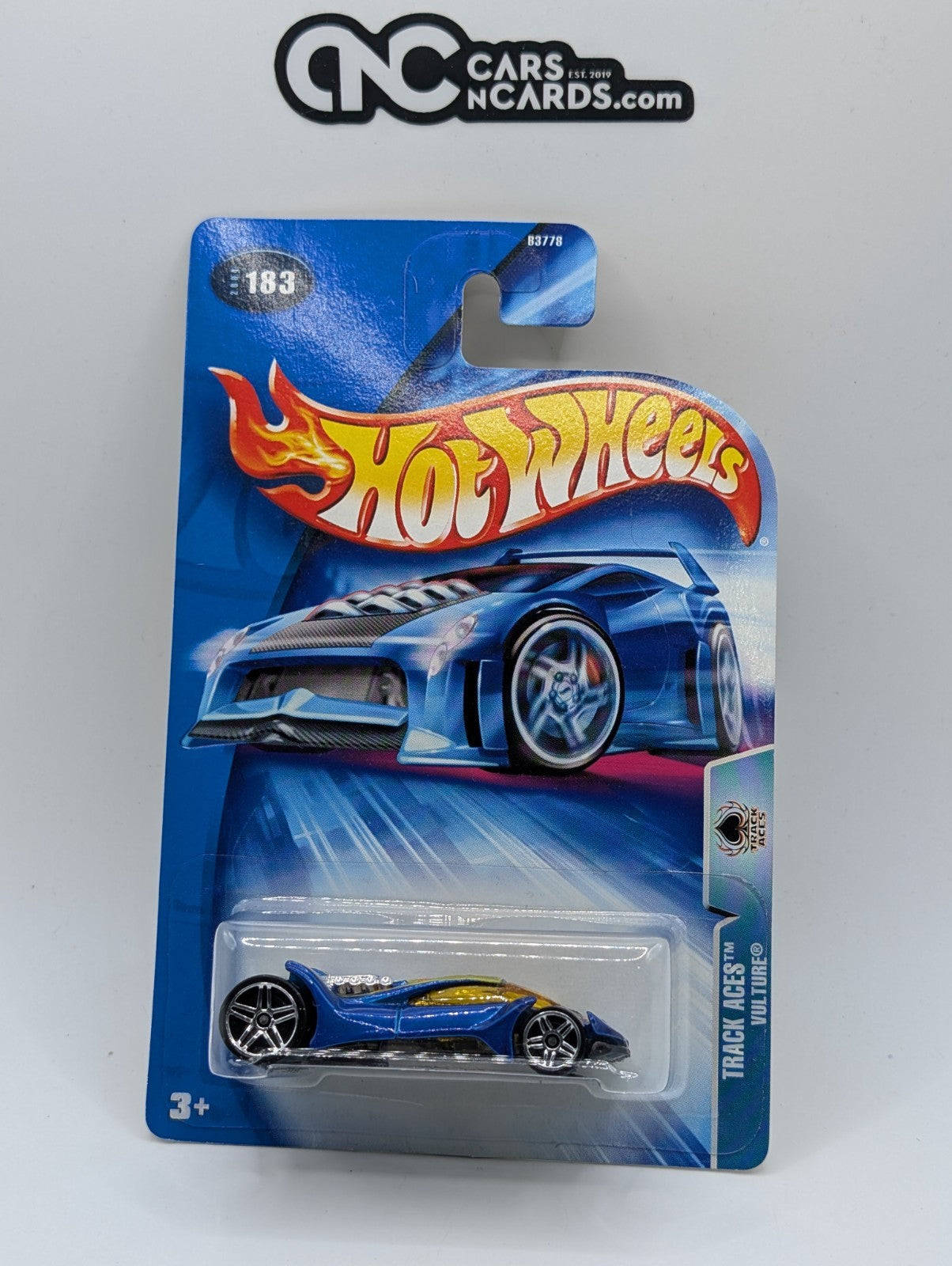 2004 Hot Wheels Track Aces 9/20 Vulture Blue Collector #183