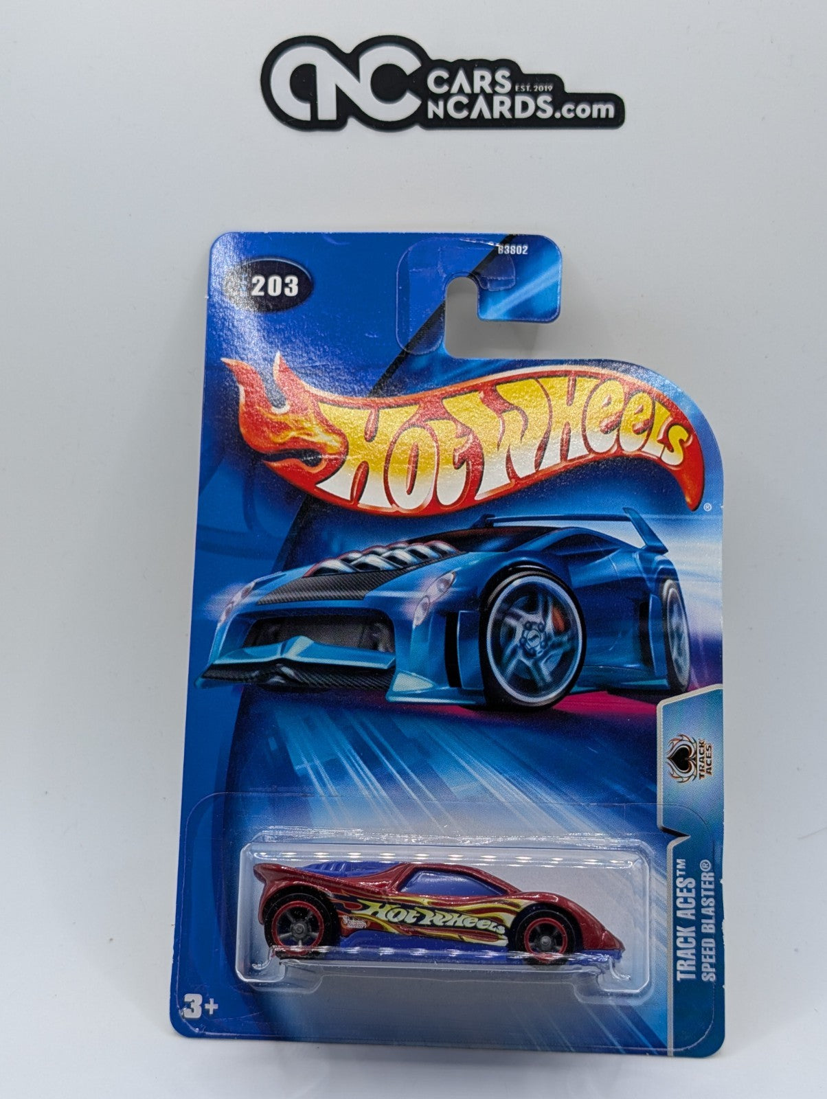 2004 Hot Wheels Track Aces 17/20 Speed Blaster Collector #203 (Soft Corners)