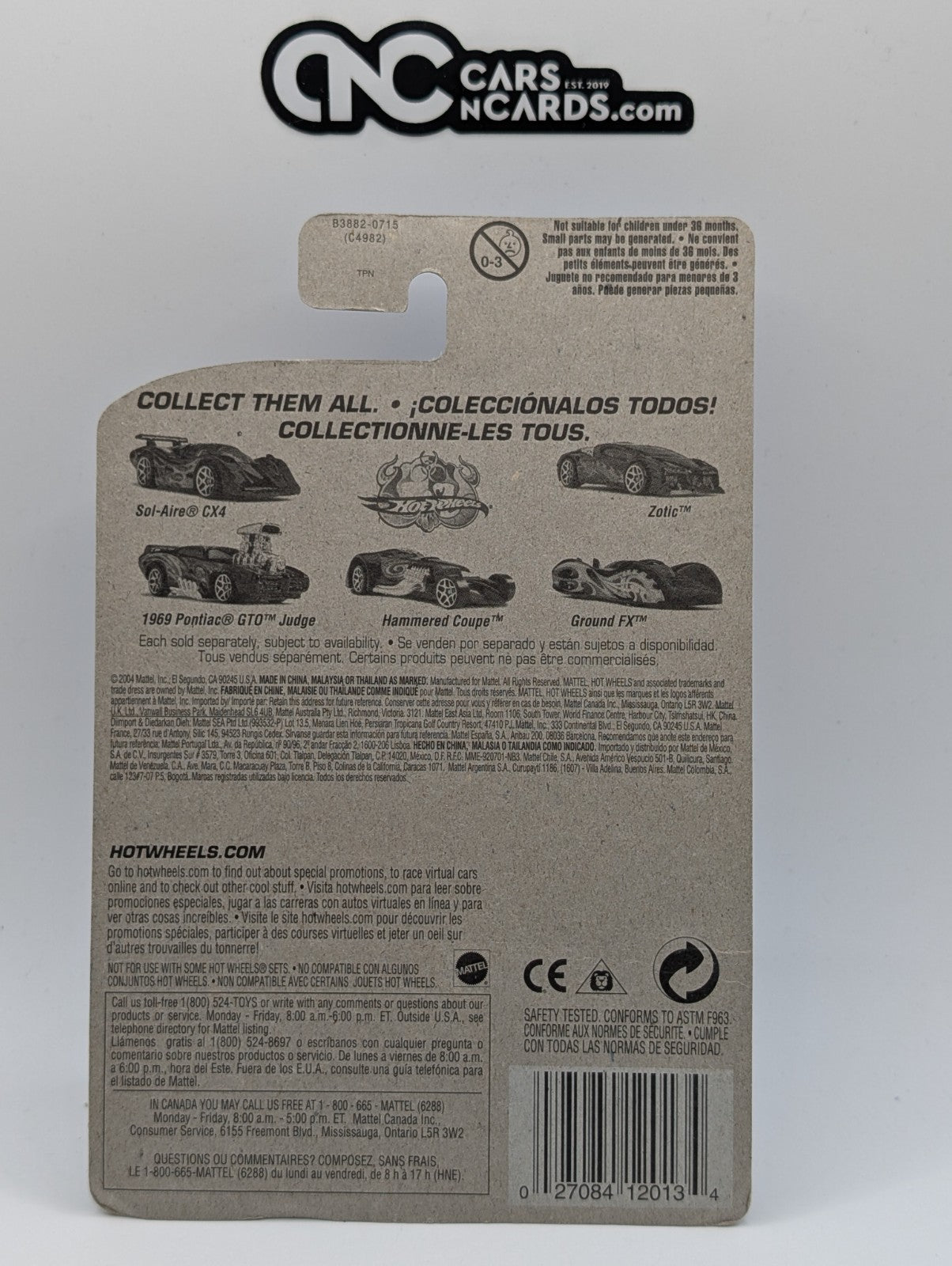 2004 Hot Wheels Autonomicals 4/5 Ground FX Collector #161 (Soft Corners)