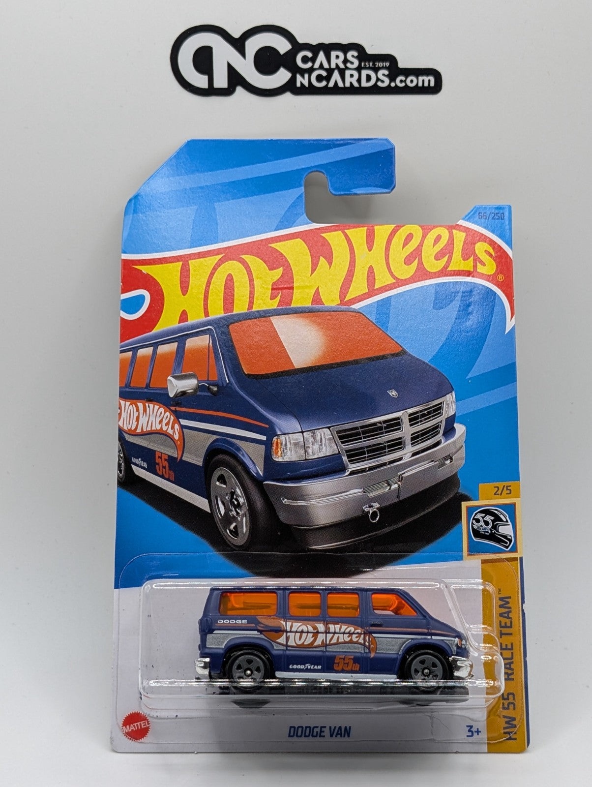 2023 Hot Wheels HW 55 Race Team 2/5 Dodge Van 66/250