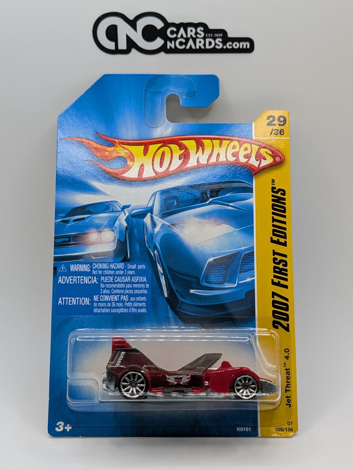 2007 Hot Wheels First Editions 29/36 Jet Threat 4.0 Red (Soft Corners)