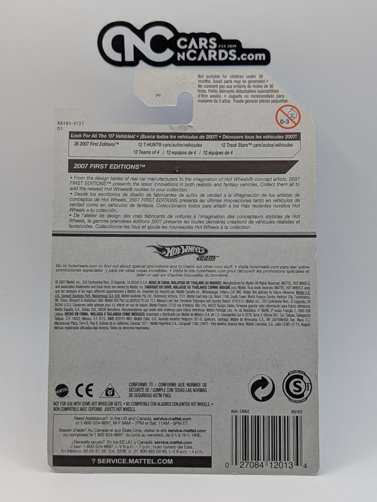 2007 Hot Wheels First Editions 31/36 Ultra Rage Red (Card Damage)