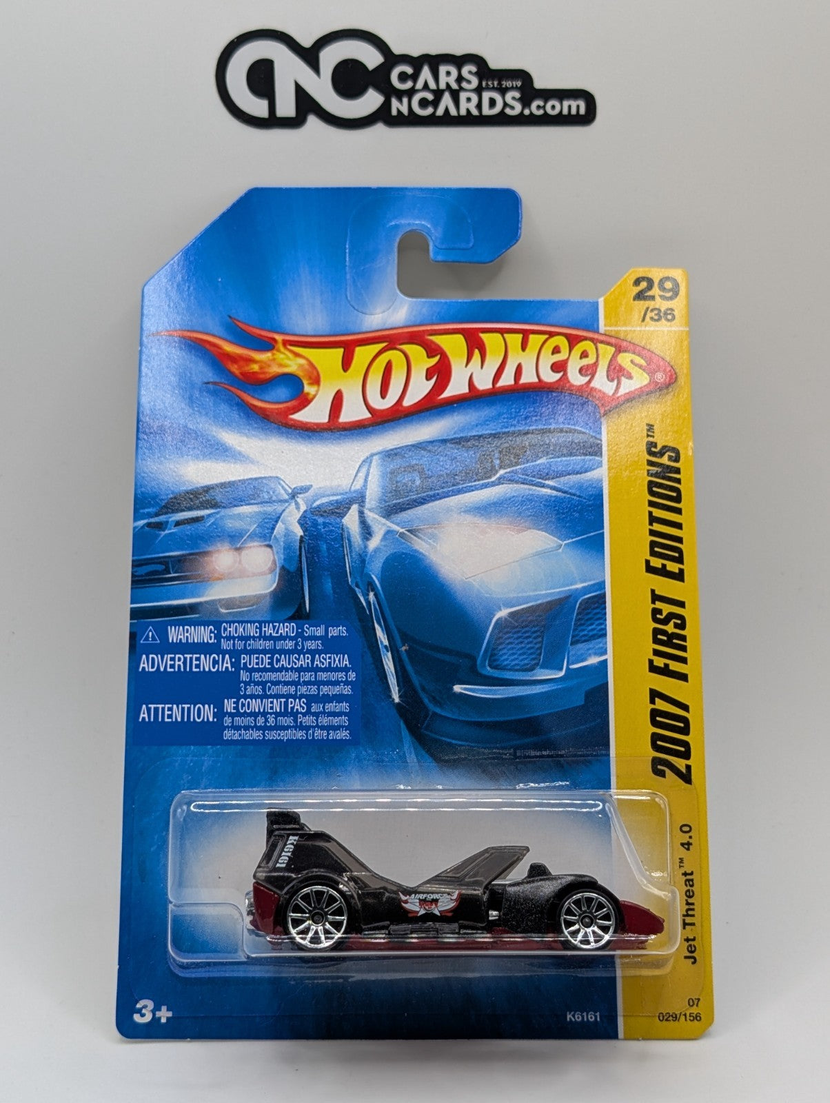 2007 Hot Wheels First Editions 29/36 Jet Threat 4.0 Black 10SP