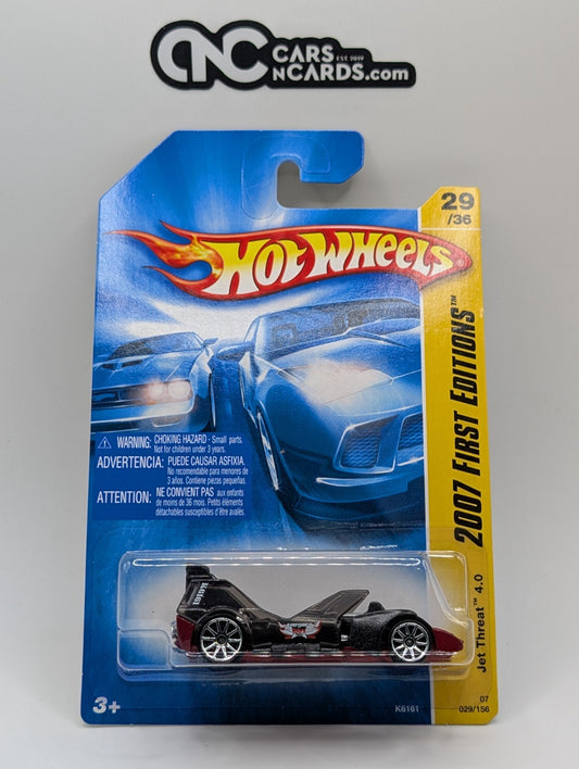 2007 Hot Wheels First Editions 29/36 Jet Threat 4.0 Black 10SP