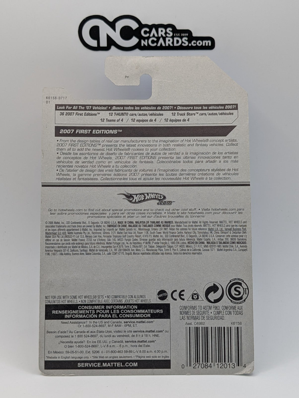 2007 Hot Wheels First Editions 25/36 Buzz Bomb 26/156 (Card Damage)