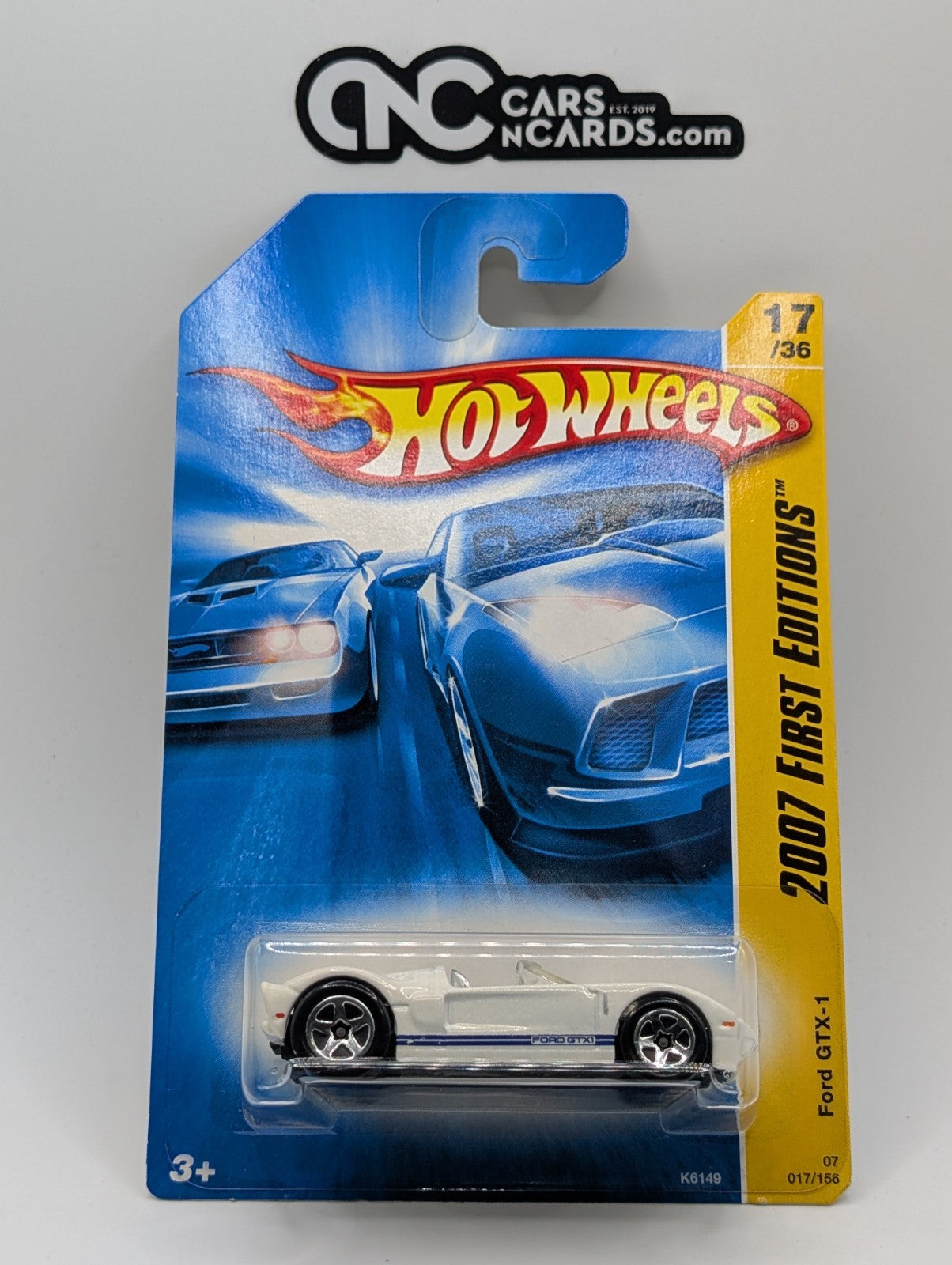 2007 Hot Wheels First Editions 17/36 Ford GTX-1 White 17/156