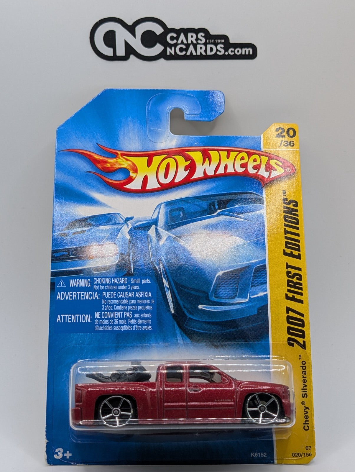 2007 Hot Wheels First Editions 20/36 Chevy Silverado 20/156 (Soft Corners)