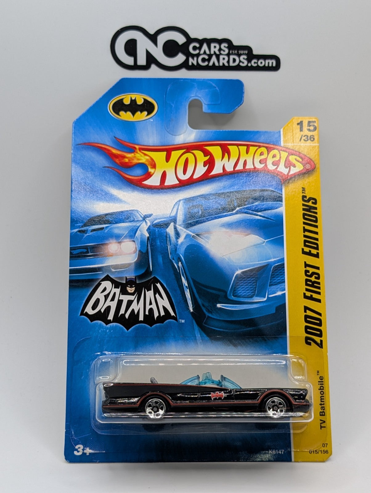 2007 Hot Wheels First Editions 15/36 1966 TV Series Batmobile 15/156 Batman