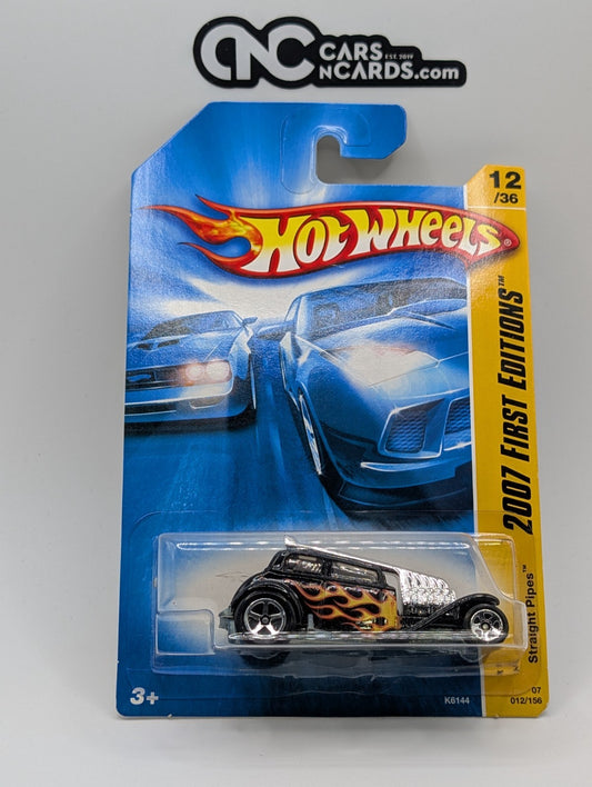 2007 Hot Wheels First Editions 12/36 Straight Pipes Black 12/156