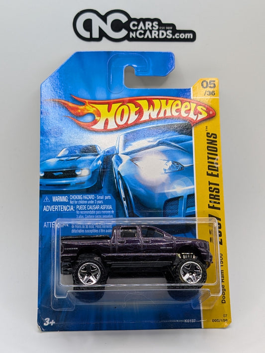2007 Hot Wheels First Editions 5/36 Dodge Ram 1500 Purple 5/156