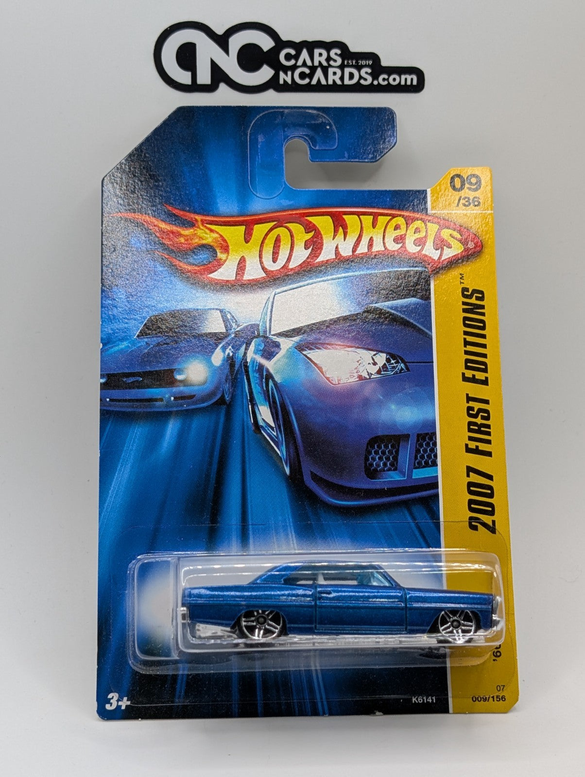 2007 Hot Wheels First Editions 9/36 '66 Chevy Nova Blue 9/156