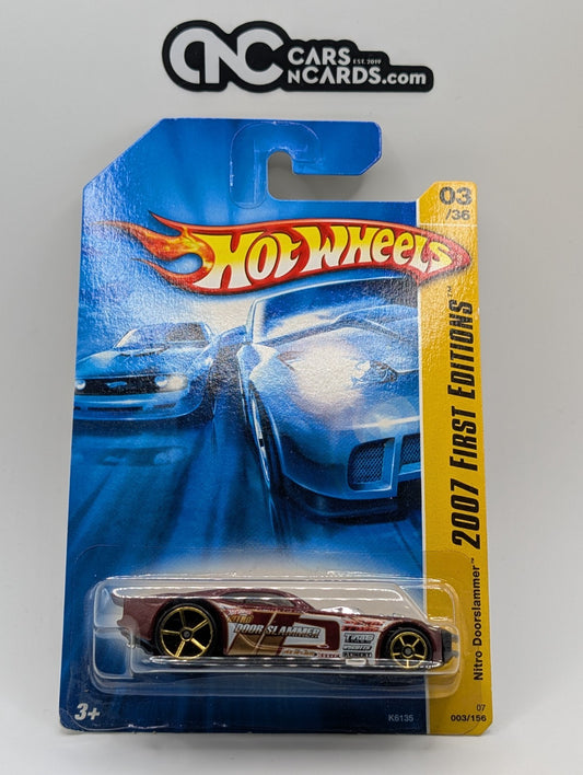 2007 Hot Wheels First Editions 3/36 Nitro Doorslammer Red 3/156