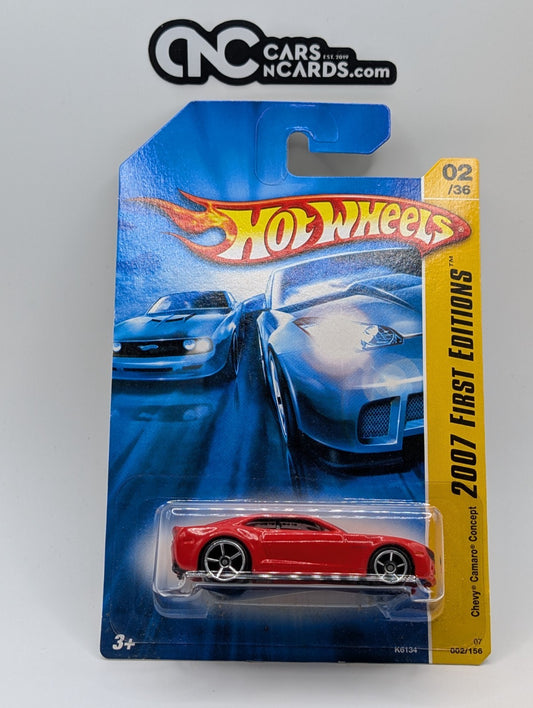 2007 Hot Wheels First Editions 2/36 Chevy Camaro Concept Red OH5 2/156