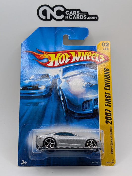2007 Hot Wheels First Editions 2/36 Chevy Camaro Concept Silver 2/156