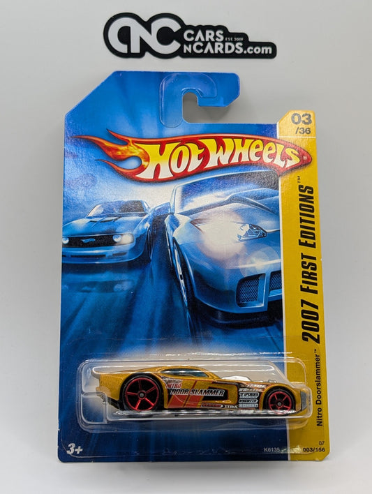 2007 Hot Wheels First Editions 3/36 Nitro Doorslammer Gold 3/156
