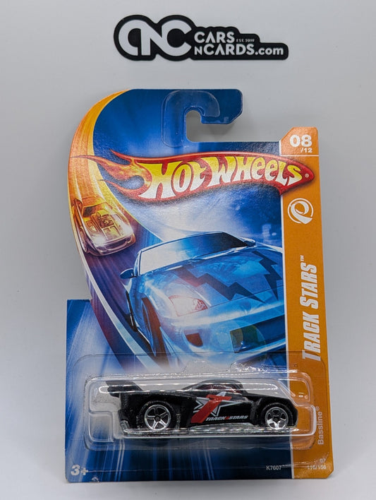2007 Hot Wheels Track Stars 8/12 Bassline Black 116/156 (Soft Corners)
