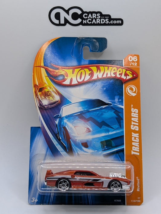 2007 Hot Wheels Track Stars 6/12 Rivited 114/156 (Dented Blister)