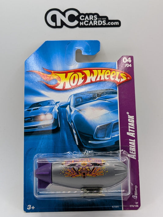 2007 Hot Wheels Aerial Attack 4/4 Blimp 76/156