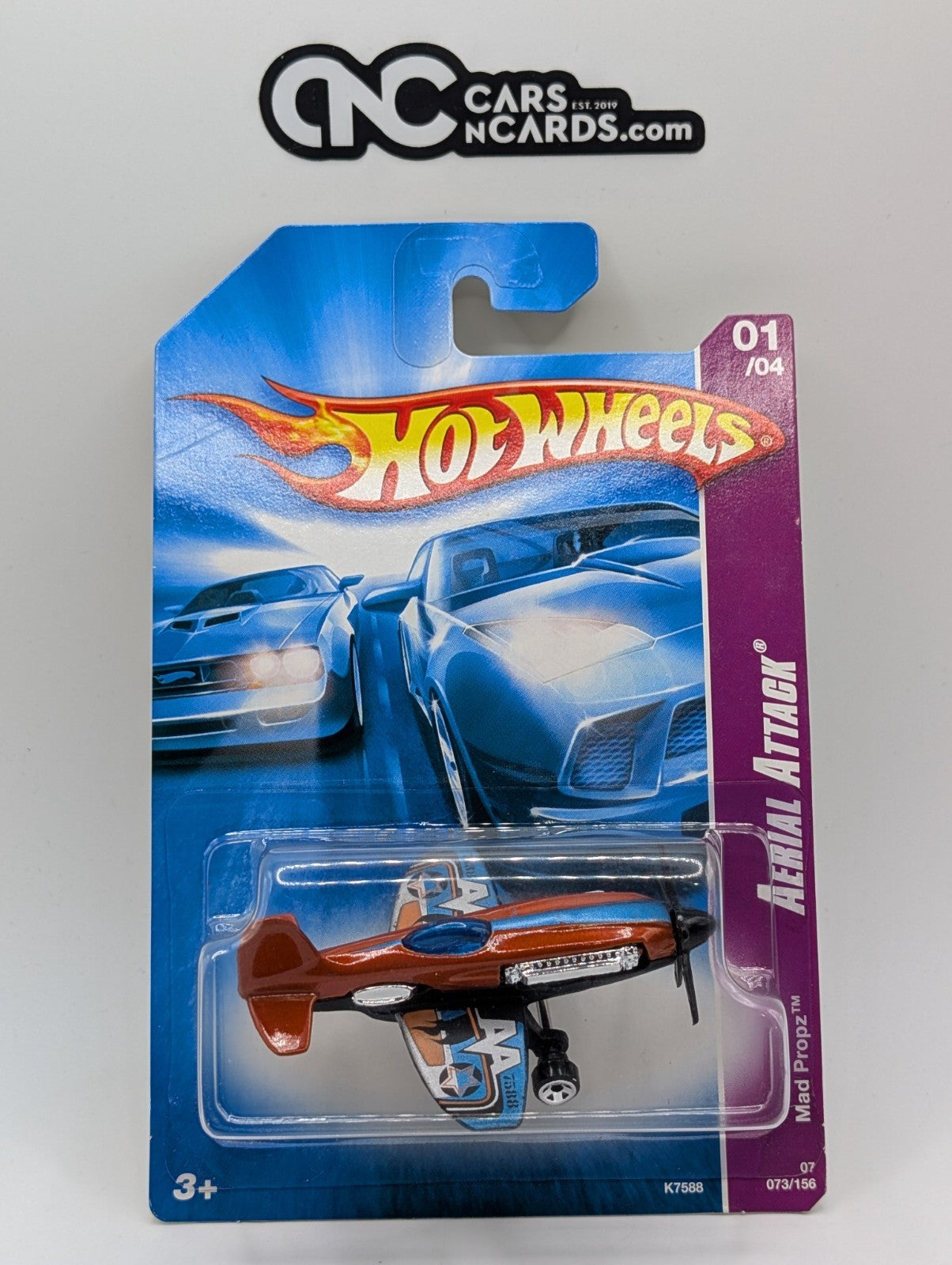 2007 Hot Wheels Aerial Attack 1/4 Mad Propz Orange 73/156