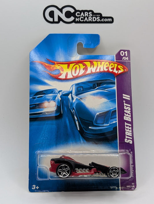 2007 Hot Wheels Street Beast II 1/4 Preying Menace Black 65/156 (Soft Corners)