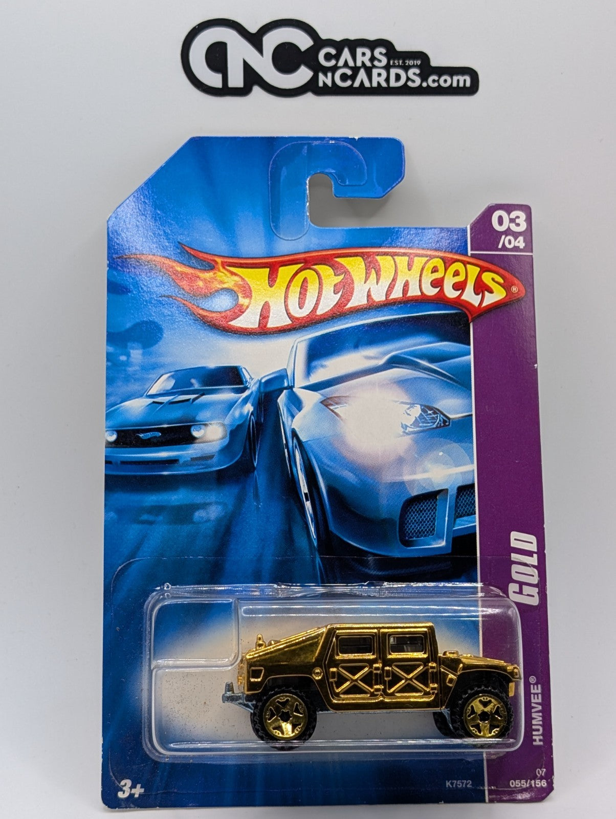 2007 Hot Wheels Gold Rides 3/4 HUMVEE 55/156 (Soft Corners)