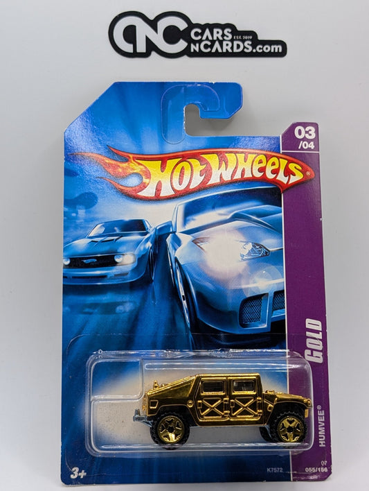 2007 Hot Wheels Gold Rides 3/4 HUMVEE 55/156 (Soft Corners)