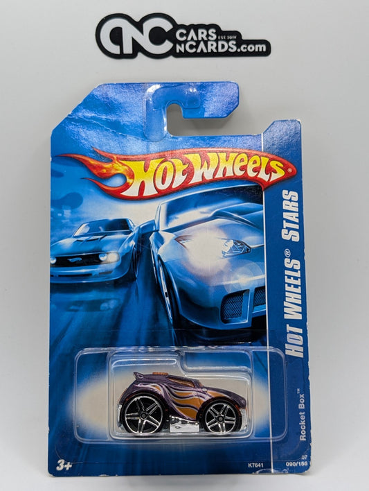 2007 Hot Wheels All Stars Rocket Box Purple 90/156 (Card Damage)