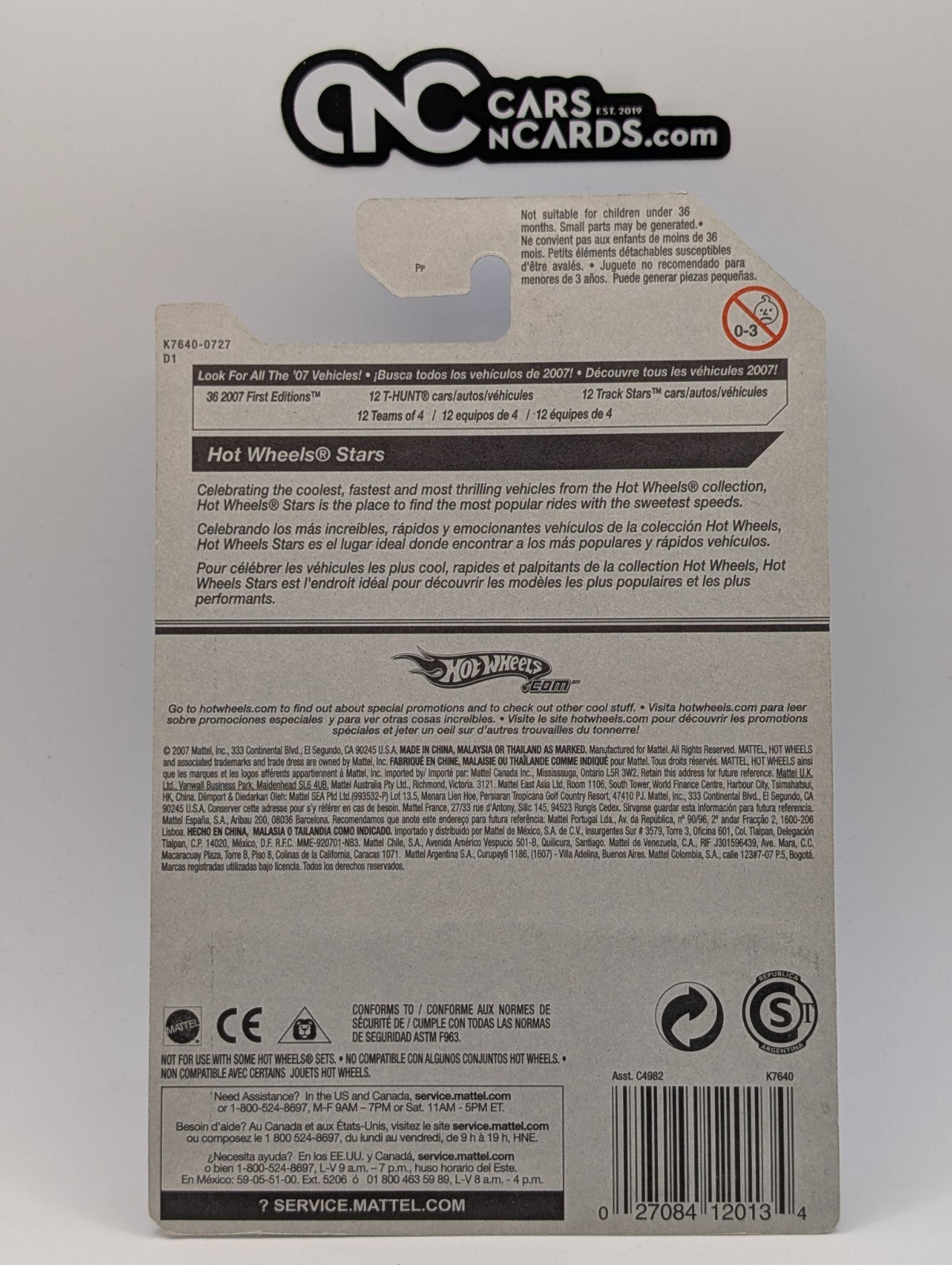 2007 Hot Wheels All Stars Overbored 454 Silver 89/156