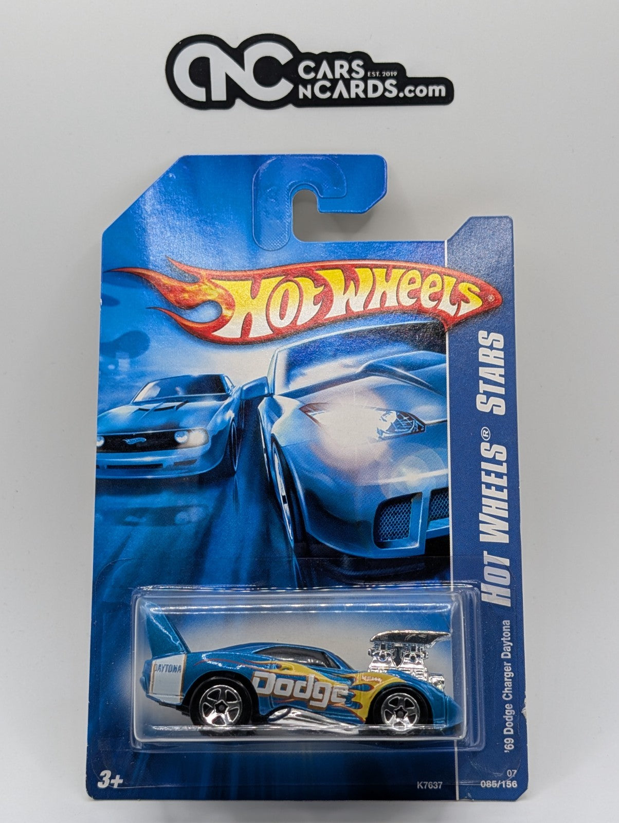 2007 Hot Wheels All Stars '69 Dodge Charger Daytona Blue 85/156 (Soft Corners)