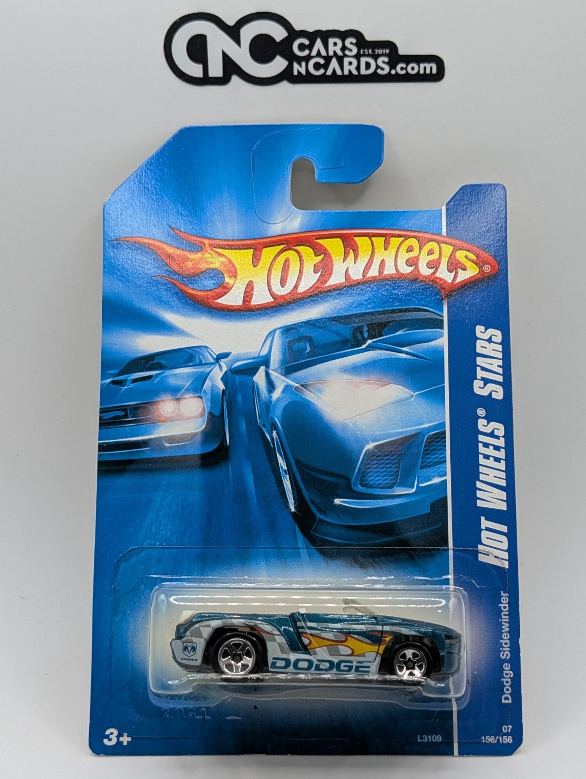 2007 Hot Wheels All Stars Dodge Sidewinder Teal 156/156
