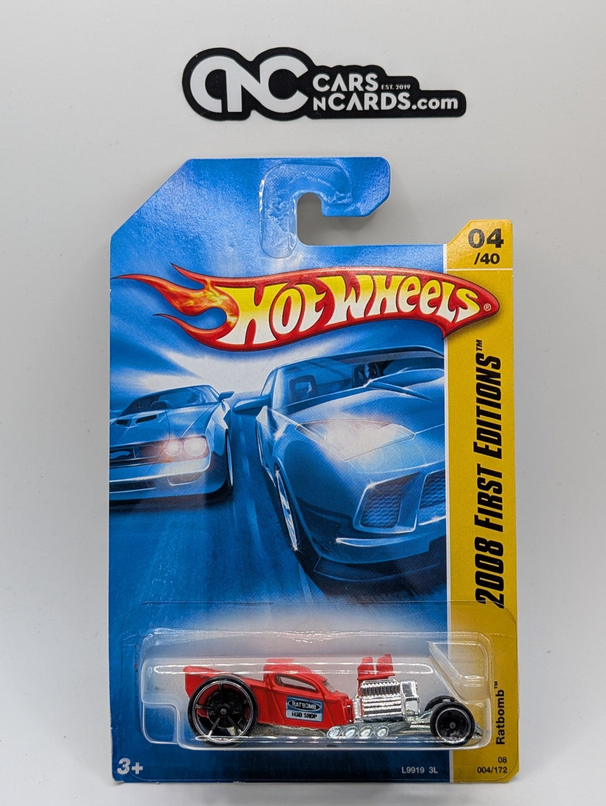 2008 Hot Wheels First Editions 4/40 Ratabomb Red 4/172 (Soft Corners)