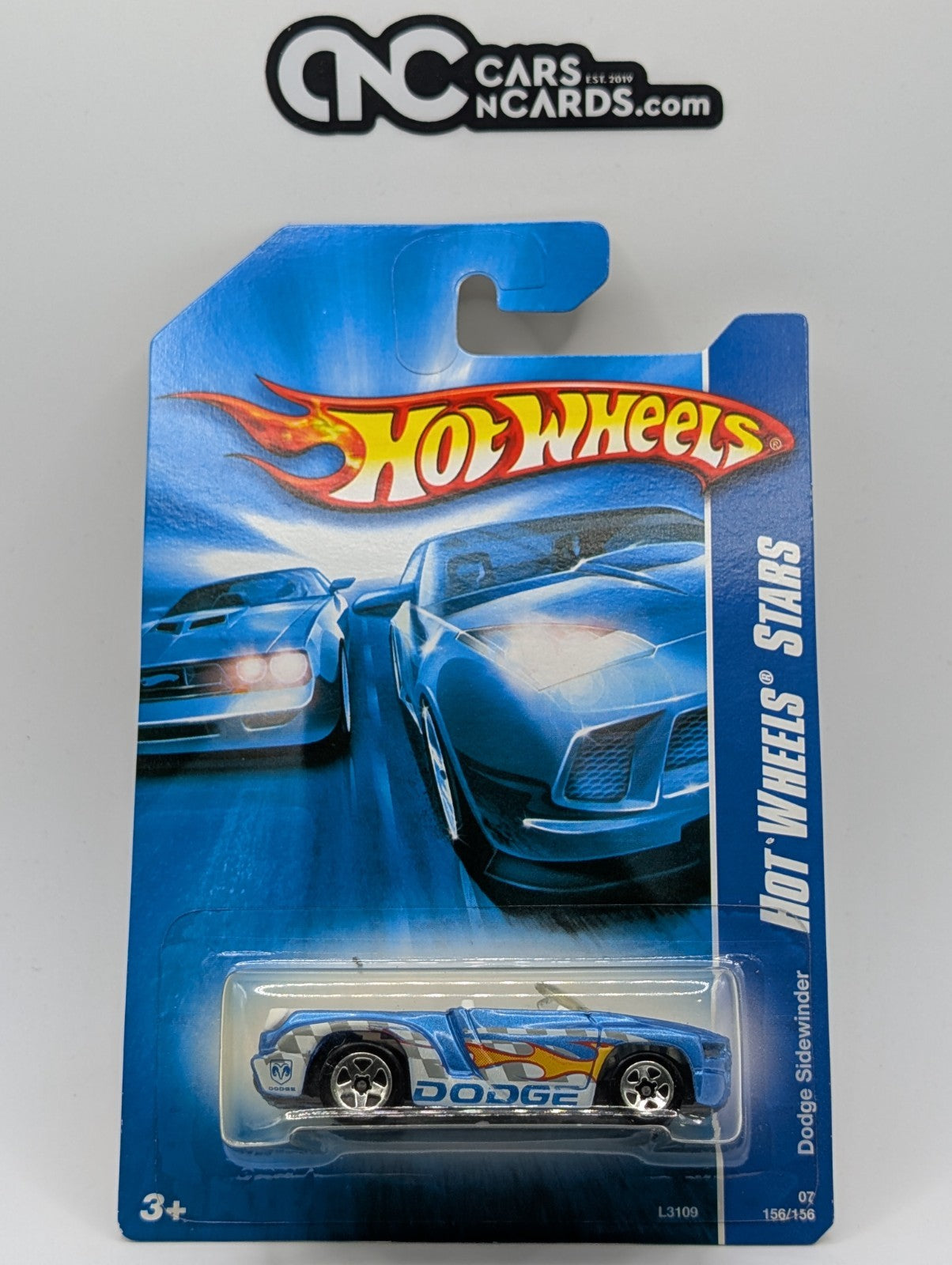 2007 Hot Wheels All Stars Dodge Sidewinder Blue 156/156