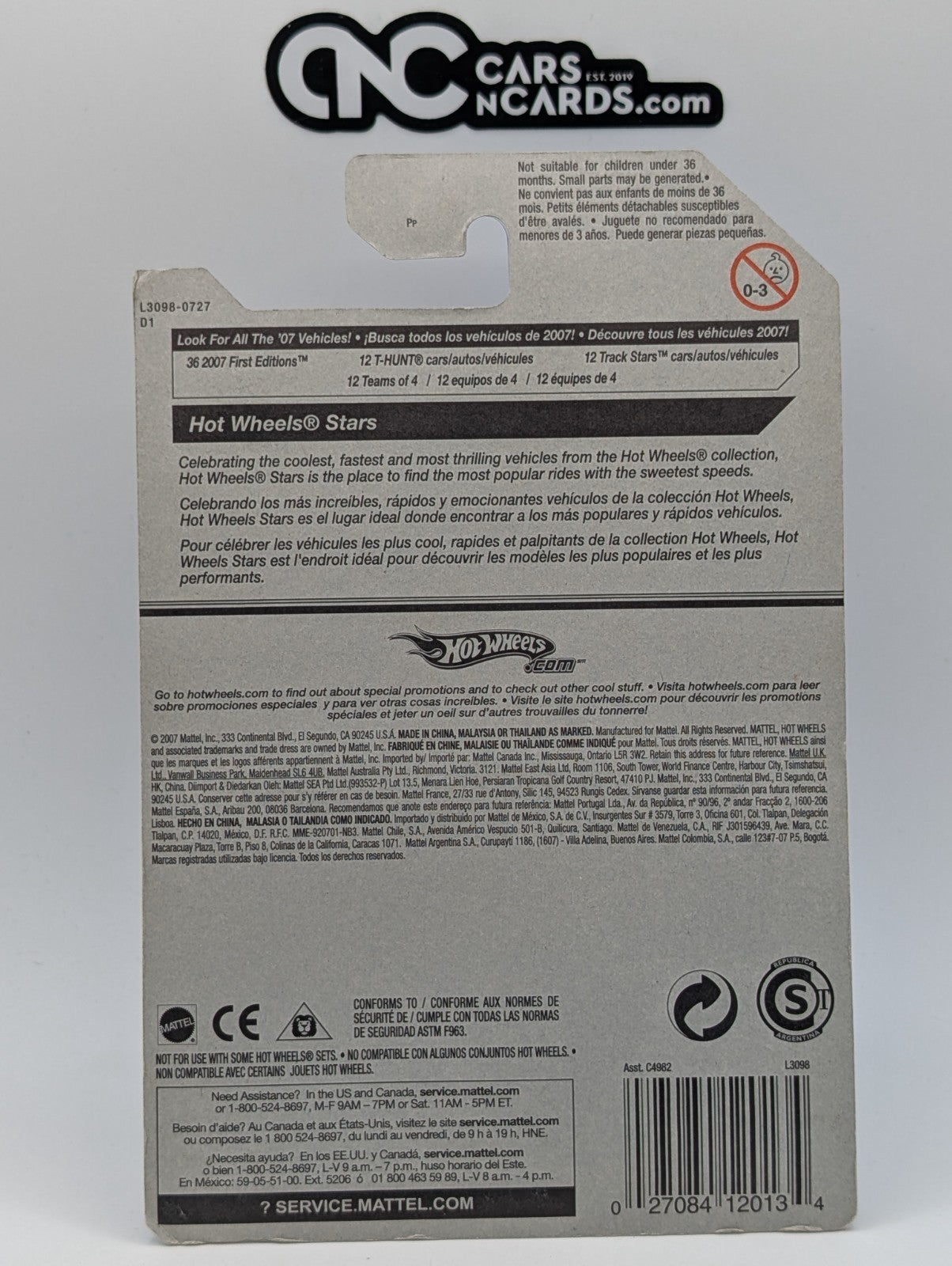 2007 Hot Wheels All Stars Mo' Scoot Scooter 145/156 (Card Damage)