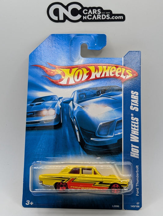 2007 Hot Wheels All Stars Ford Thunderbolt Yellow 143/156 (Soft Corners)