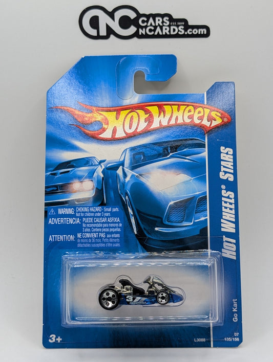 2007 Hot Wheels All Stars Go Kart Blue 135/156
