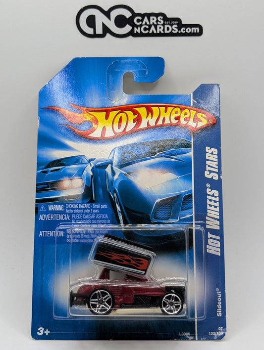 2007 Hot Wheels All Stars Slideout Red 133/156 (Card Damage)