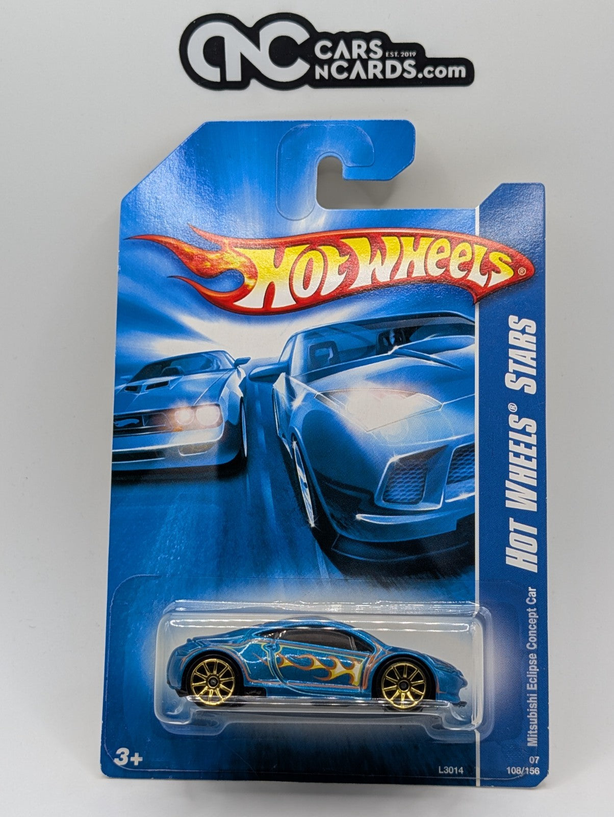 2007 Hot Wheels All Stars Mitsubishi Eclipse Concept Car Blue 108/156